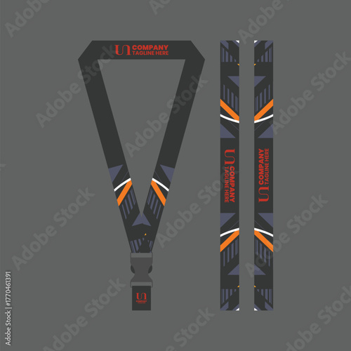 Office and company ID card lanyards 