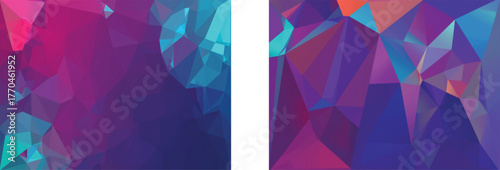 Low Poly Abstract Geometric Background  
