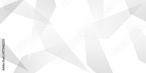Abstract background with liens and triangles shape on white background. White and grey geometric overlapping rectangle pattern Geometric background soft shadows as patten ..White polygon textured .