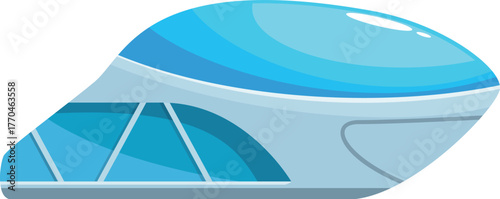 Streamlined high speed train showcasing advanced transportation technology, offering a glimpse into the future of travel