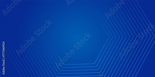 Blend Thin Line Blue White Abstract Memphis Geometric Wide Banner Design Background
