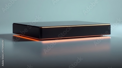 Wallpaper Mural Modern minimalist communication device with sleek rectangular design and glowing edges. Torontodigital.ca