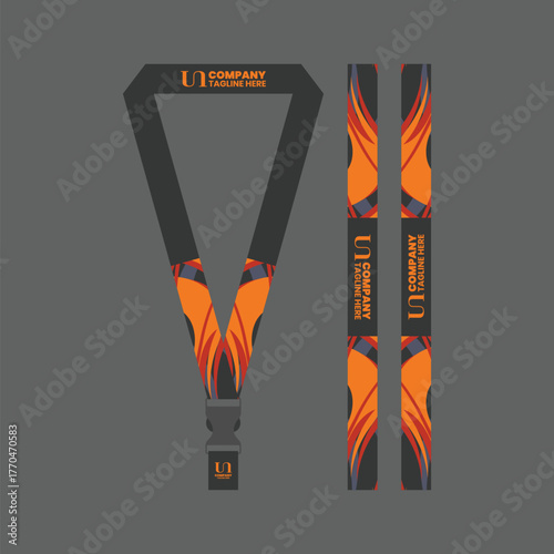 Office and company ID card lanyards 