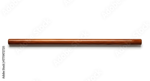 Wooden dowel rod on white background