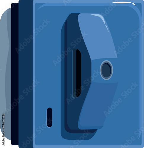 Magnetic window cleaner robot is cleaning glass surface, ensuring perfect cleanliness