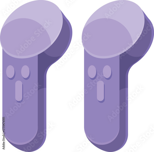 Two vr controllers enable users to interact seamlessly within virtual environments, enhancing gameplay and immersion