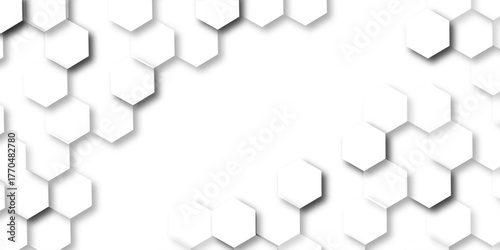 Geometric abstract hexagon technology background.. Abstract honeycomb background.. Vector illustration of hexagons pattern, Creative idea for medical technology or science design.