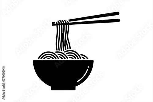 Noodles with Chopsticks Icon