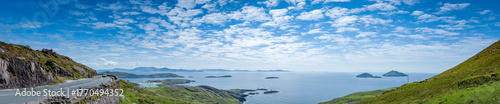 Konstfotografi Panoramic view of Ballinskelligs bay and Scariff island in Ring of Kerry