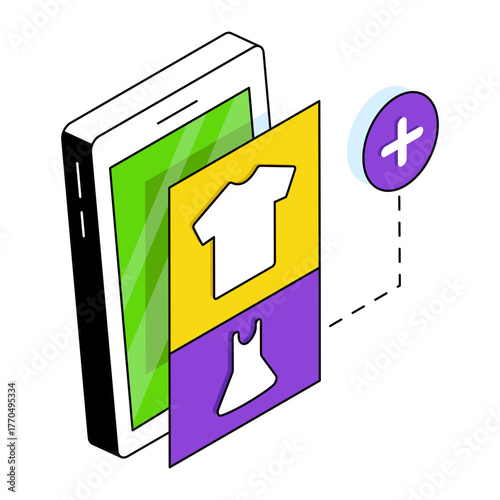 Modern design icon of add product 