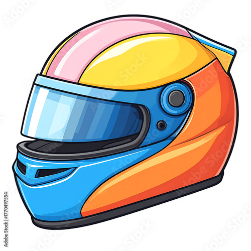 Helmet racing safety gear