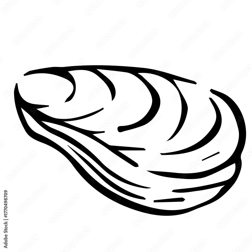 Fototapeta premium aesthetic seafood fish doodle for restaurant menu