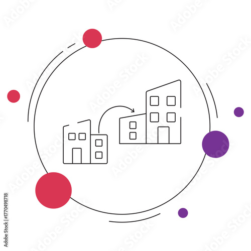 Job Change Icon, Career Transition, New Job Opportunity, Job Switch, Career Advancement, Professional Growth, vector