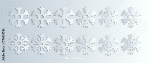 Abstract floral winter background with grass flowers and snowflake design