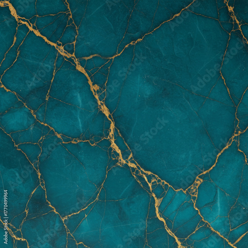 Teal gold marble square 4K luxury jewel tone abstract background