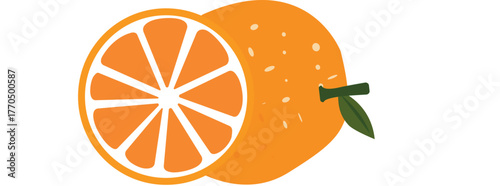 Fruit mandarin isolated on white background