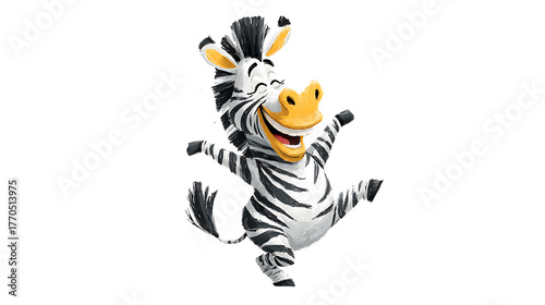 Photography zebra vector illustration on white background