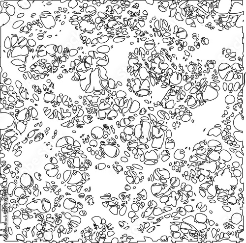 Granular microstructure containing minute dotted outlines suggesting compact particle arrangement.
