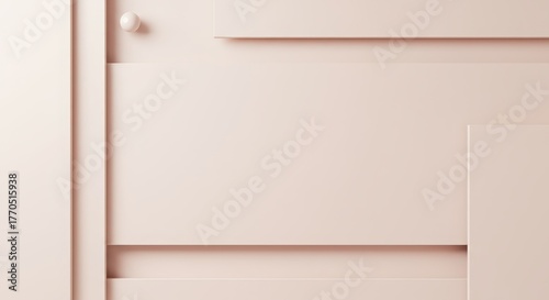 Fototapeta Naklejka Na Ścianę i Meble -  An abstract minimalist background featu layers of rectangular shapes in subtle gradients of peach color creating a serene and modern aesthetic.