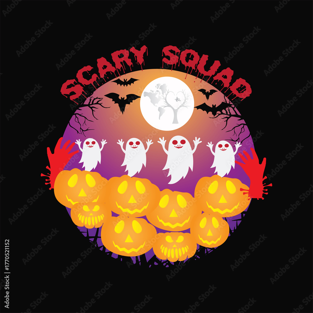 Fototapeta premium Scary squad 9
