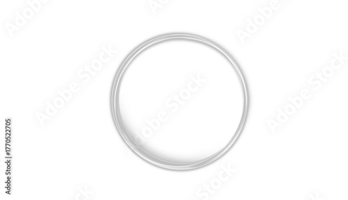 Radiant soft circle shines in gentle grey. Minimal glowing frame adds atmosphere and subtle futuristic vibe. PNG perfect for modern visual layers and compositions.