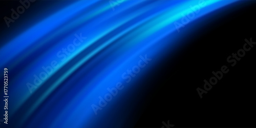 Modern abstract high-speed light motion effect on black background. vector illustration.