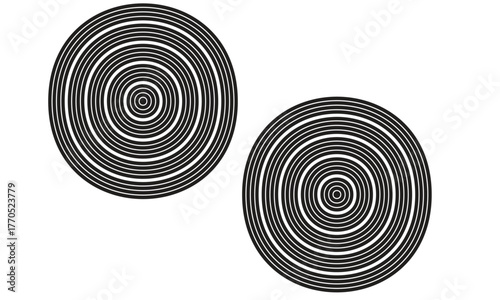  simple abstract black colour circle pattern with white background