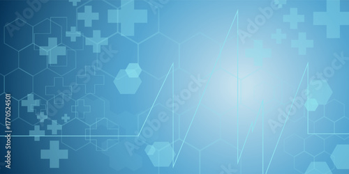 vector healthcare and medical science.futuristic background