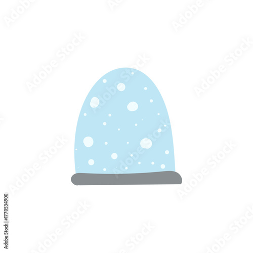 Christmas snow globe gift with falling snowflakes, magical and decorative holiday keepsake.