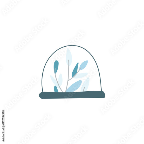 Christmas snow globe gift with falling snowflakes, magical and decorative holiday keepsake.