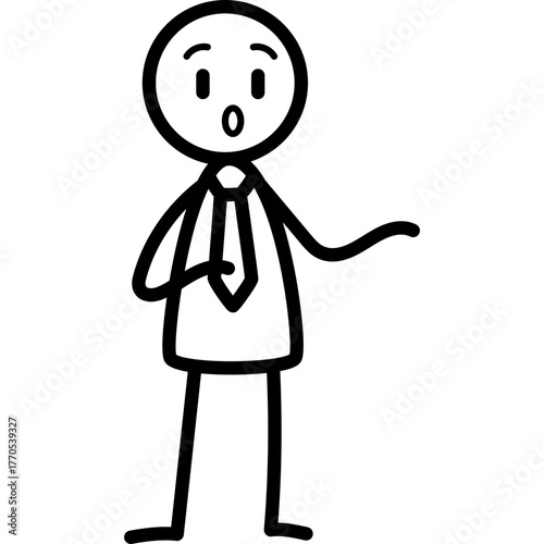 Line Stickman Vector