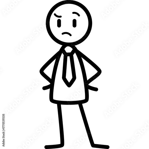 Line Stickman Vector