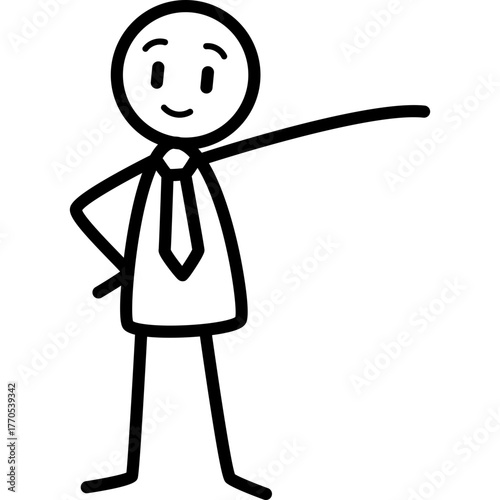 Line Stickman Vector