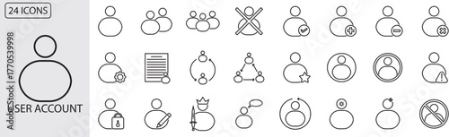 User account icons. vektor. 