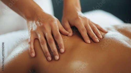 Wallpaper Mural Relaxing massage therapy session in a tranquil indoor setting Torontodigital.ca