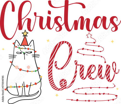 Christmas crew graphic design.