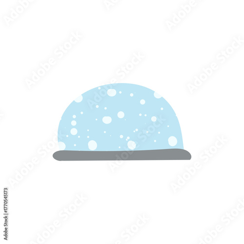 Christmas snow globe gift with falling snowflakes, magical and decorative holiday keepsake.