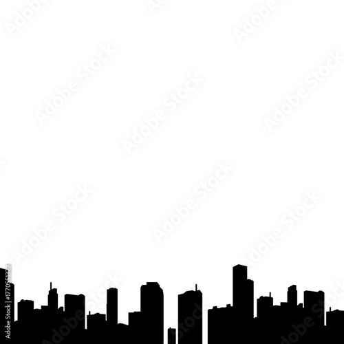 Building Silhouette Vector