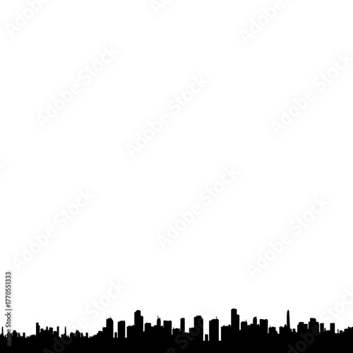 Building Silhouette Vector
