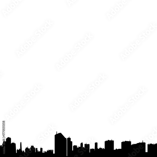 Building Silhouette Vector