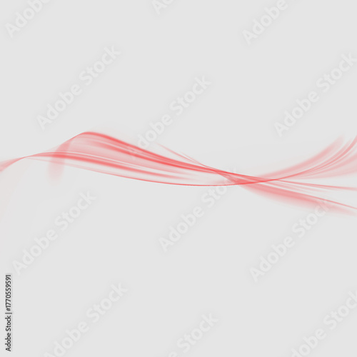 png Abstract red wave design flowing lines in a dynamic composition isolated on white background