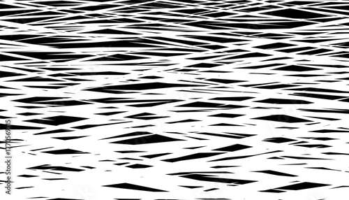 Black and white abstract and grunge sharp pattern for sporty background and design element. Vector Format Illustration 