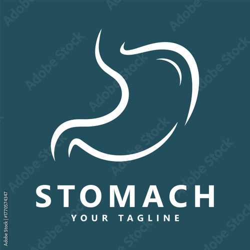Stomach care logo design vector  icon