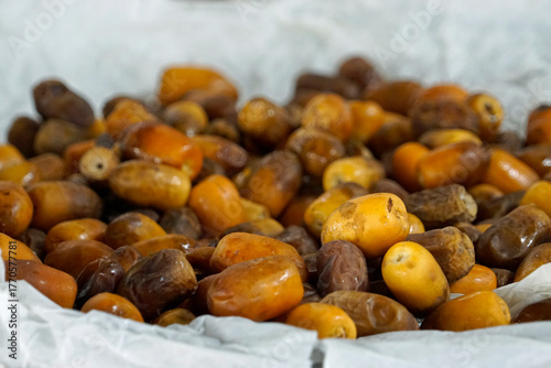ripe dates at bedouine market in El Quseir