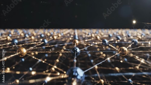 Vast Glowing Network of Interconnected Nodes Symbolizing Global Communication and Data Flow.