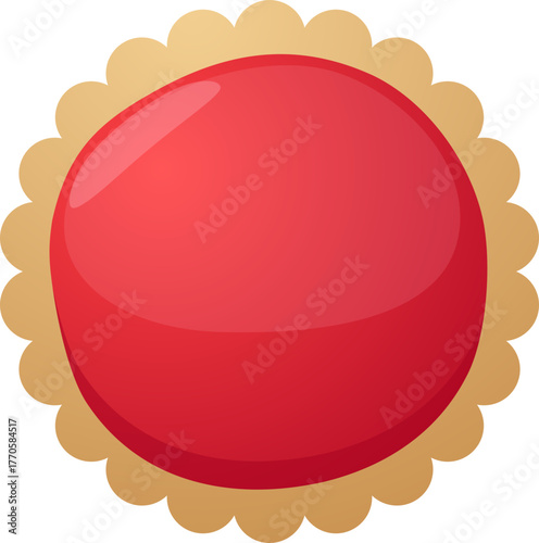 Circle Red Button