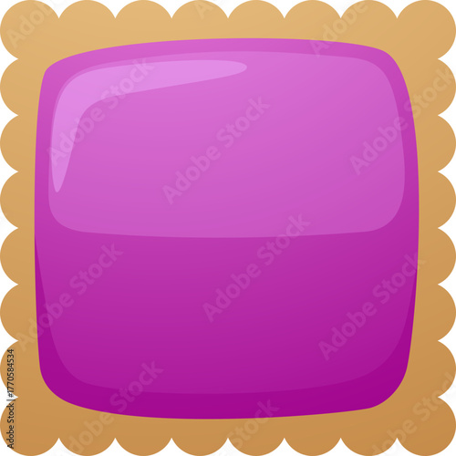 Square Cookie Button