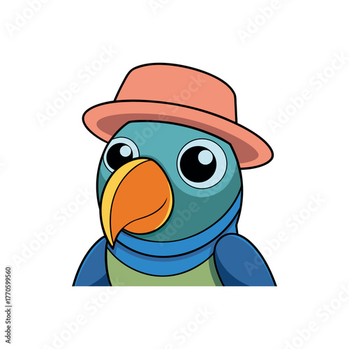 Pigeon Wearing Hat