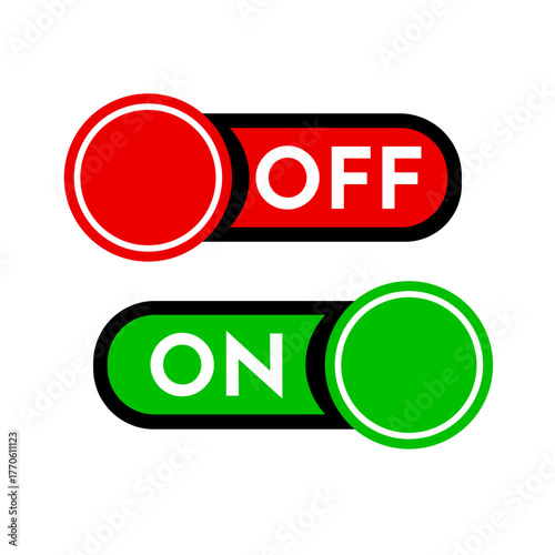 On and off switch button. Toggle button to turn on and off.