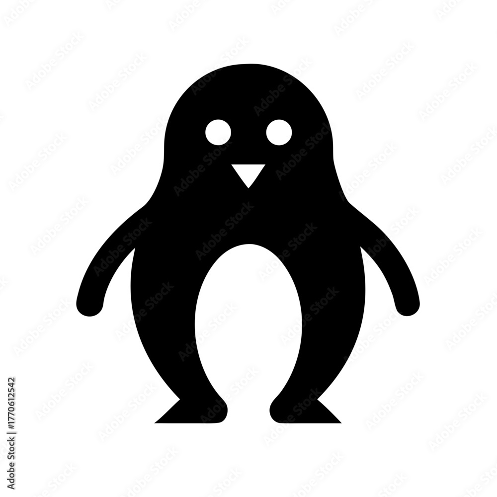 Fototapeta premium penguin cartoon character